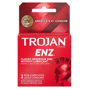 Trojan Condom - ENZ Premium Non-Lubricated - Pack of 6 - MK Distro