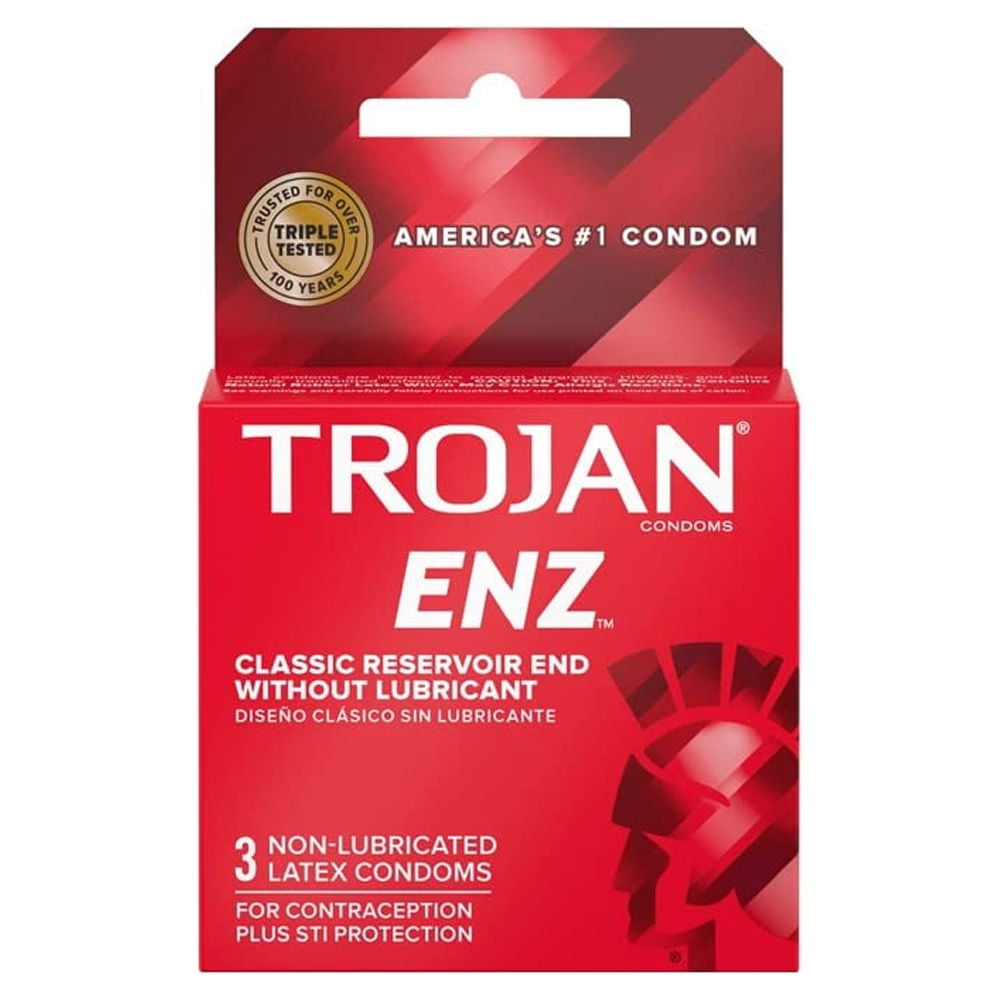 Trojan Condom - ENZ Premium Non-Lubricated - Pack of 6 - MK Distro