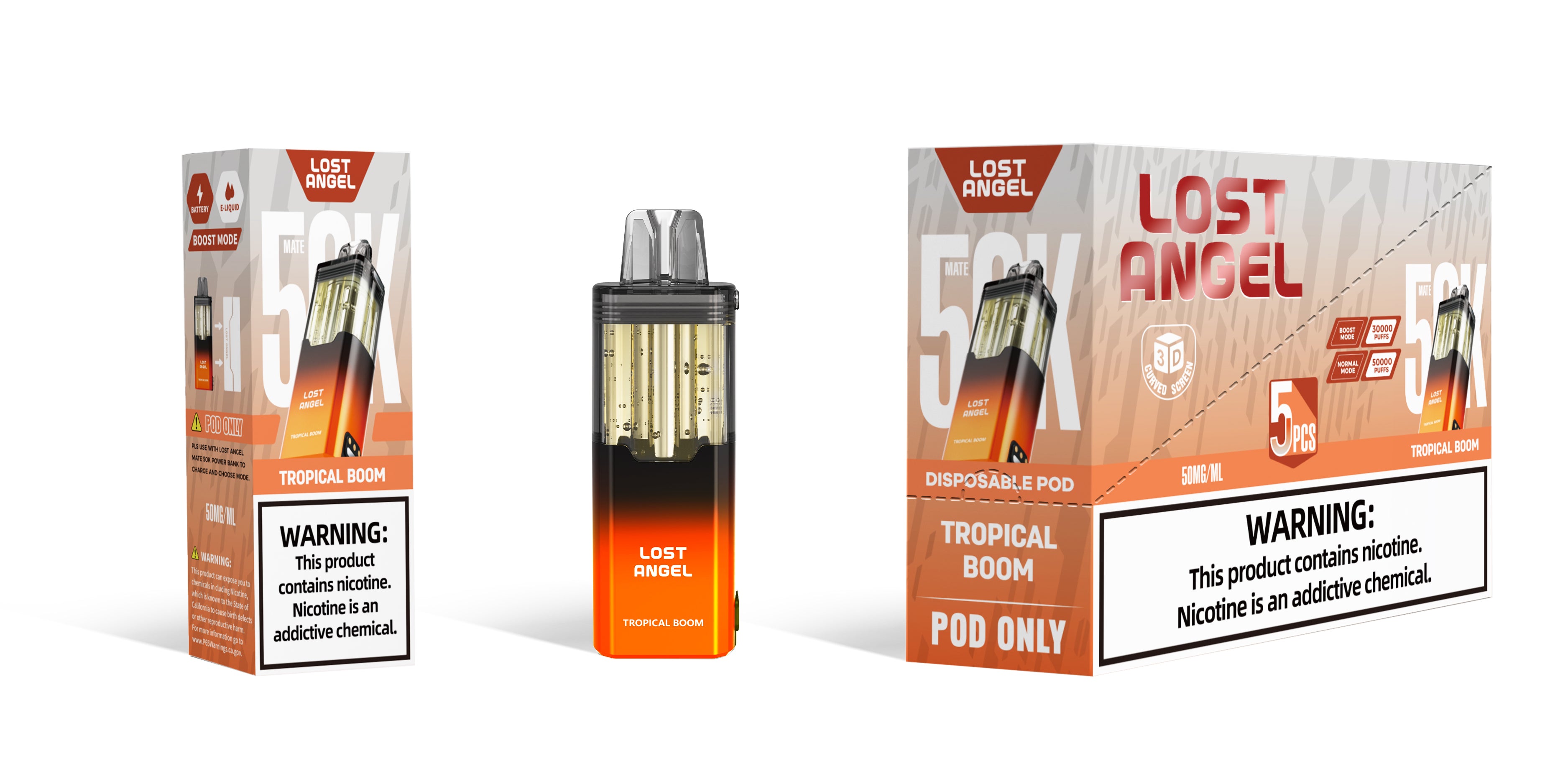 Lost Angel 50k POD - Disposable Vape (5%) (Box of 5)