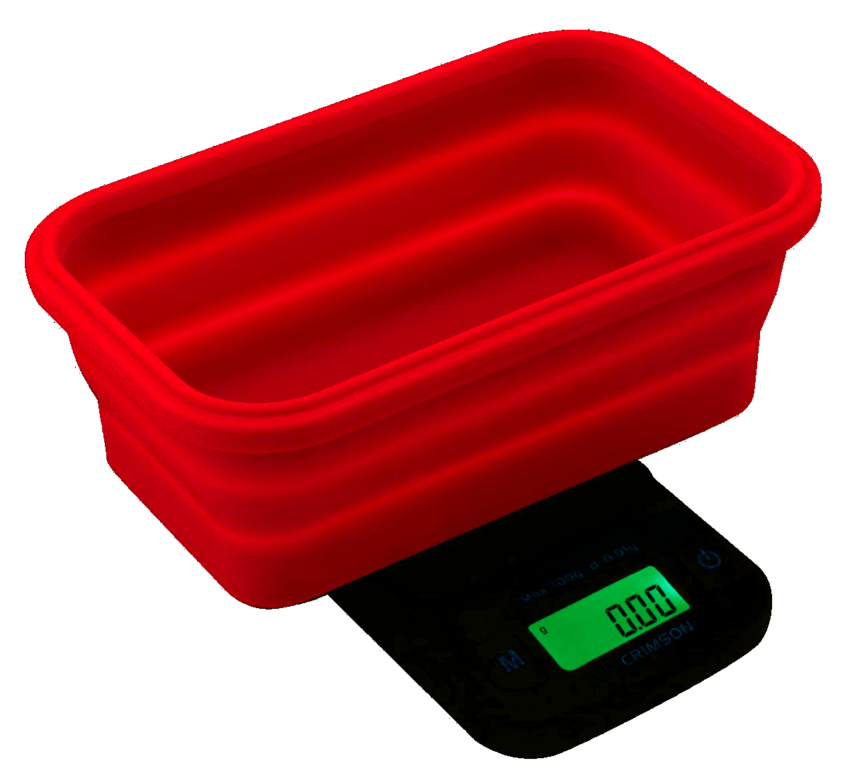 Truweigh Mini Crimson Collapsable Bowl - Scales (100g x 0.01g) - MK Distro