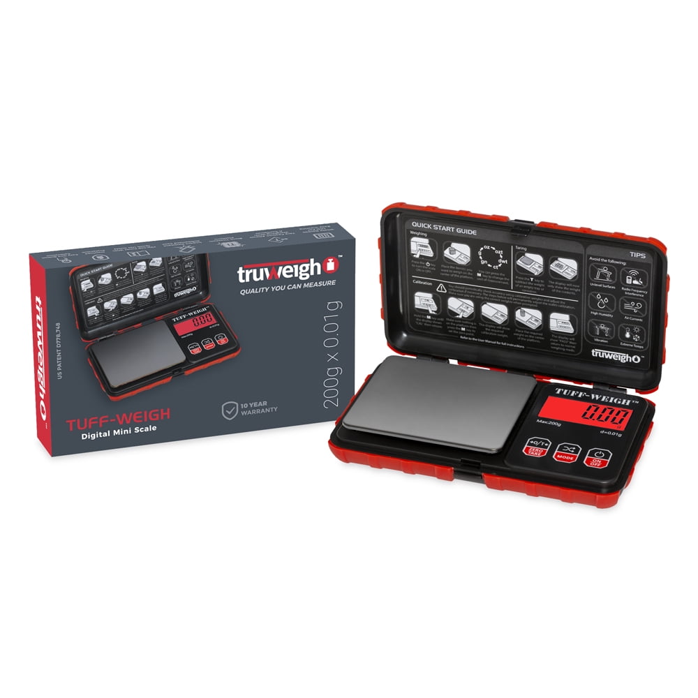 Truweigh Tuff-weigh Mini - Scales (200g x 0.01g) - MK Distro