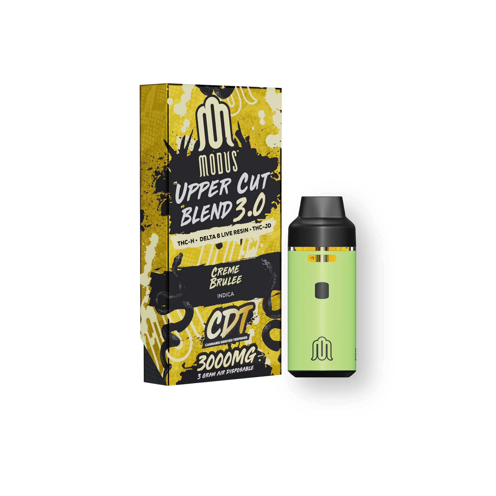 MODUS - Uppercut Blend 3.0 (THC-H + D8 Live Resin + THC-JD) - Hemp Disposable (3g x 5) - MK Distro