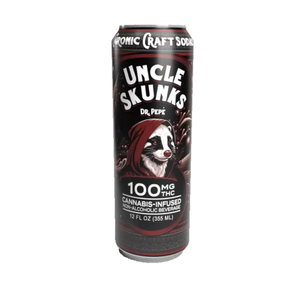 Uncle Skunks (Cannibis-Infused) THC - Hemp Drinks (100mg) (Box of 24) - MK Distro