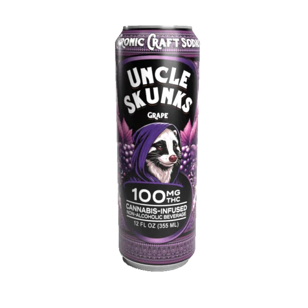 Uncle Skunks (Cannibis-Infused) THC - Hemp Drinks (100mg) (Box of 24) - MK Distro