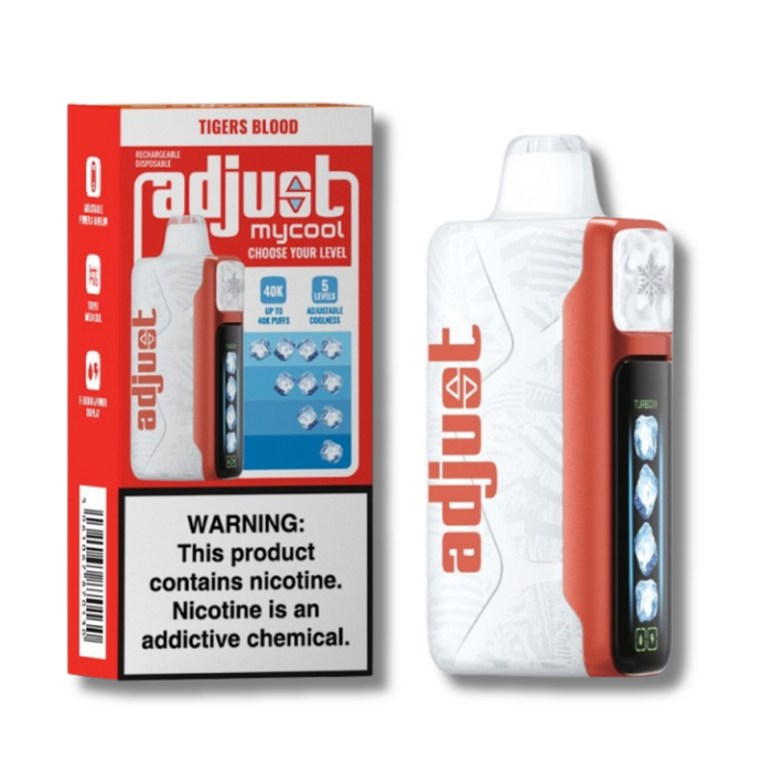 Adjust Mycool - Disposable Vape (5% - 40000 Puffs) - Box of 5 - MK Distro
