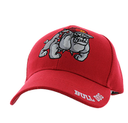 Adjustable Baseball Hat - Bull Dog (Red) - MK Distro