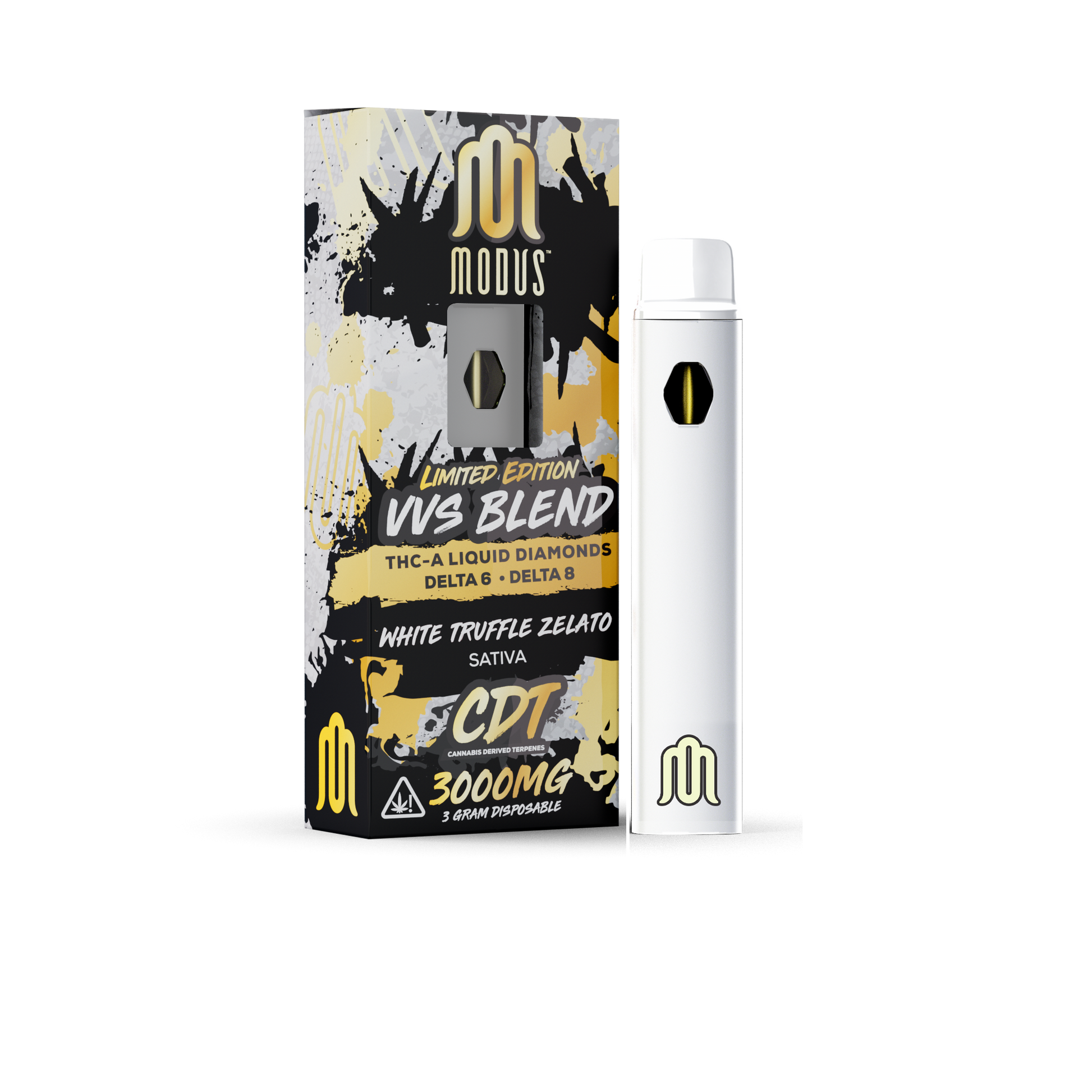 MODUS - VVS Blend (THC-A Liquid Diamonds + D6 + D8) - Hemp Disposable (3g x 5) - MK Distro
