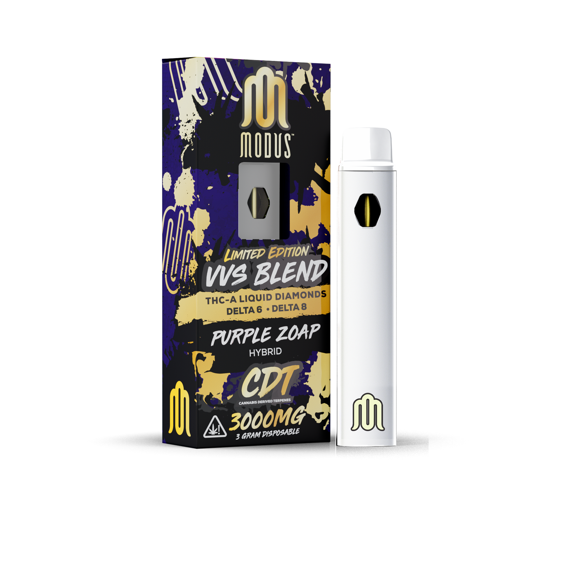 MODUS - VVS Blend (THC-A Liquid Diamonds + D6 + D8) - Hemp Disposable (3g x 5) - MK Distro