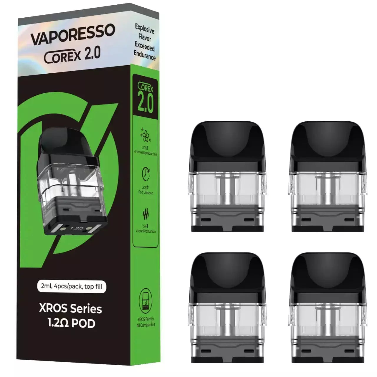 Vaporesso - Corex 2.0 XROS (2mL) Pods (4pcs) - MK Distro