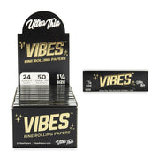 Vibes - 1 1/4 Size Ultra Thin Papers with Tips - Rolling Papers (24 x 50Papers+50Tips) - MK Distro