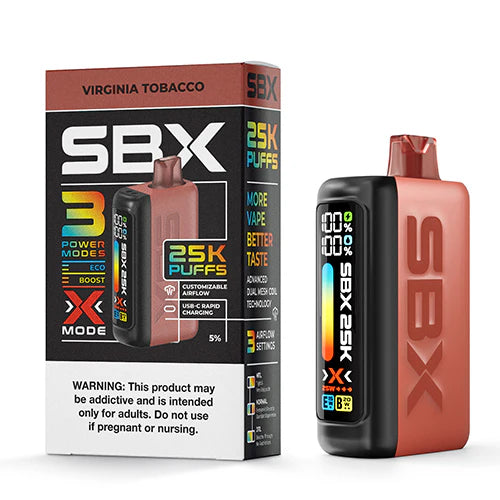 SBX - Disposable Vapes (5% - 25,000 Puffs) - Box of 5 (SALE ONLY OUT OF TEXAS)