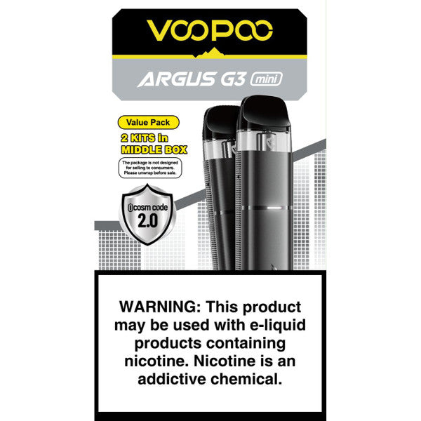 Voopoo - Argus G3 Mini - Value Pack - Pod Kit (2ct) - MK Distro