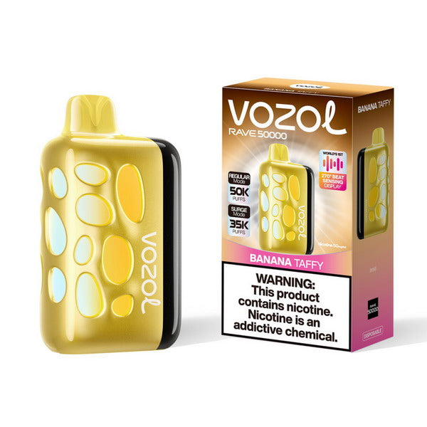 Vozol Rave 50000 - Disposable Vapes (5% - 50,000 Puffs)  - Box of 5