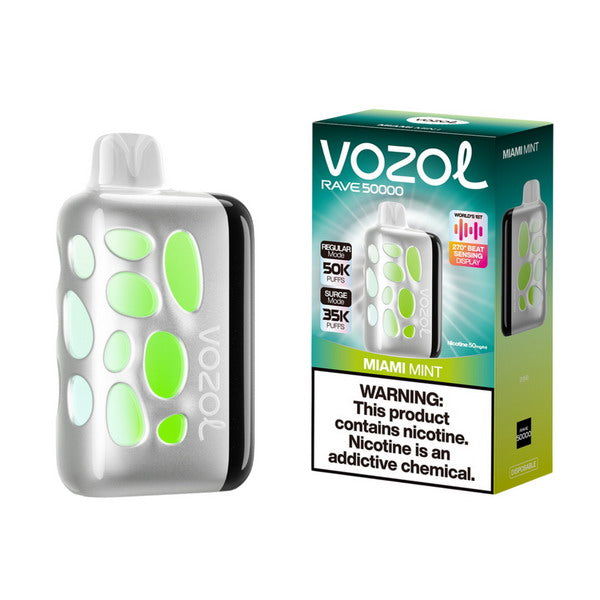 Vozol Rave 50000 - Disposable Vapes (5% - 50,000 Puffs)  - Box of 5
