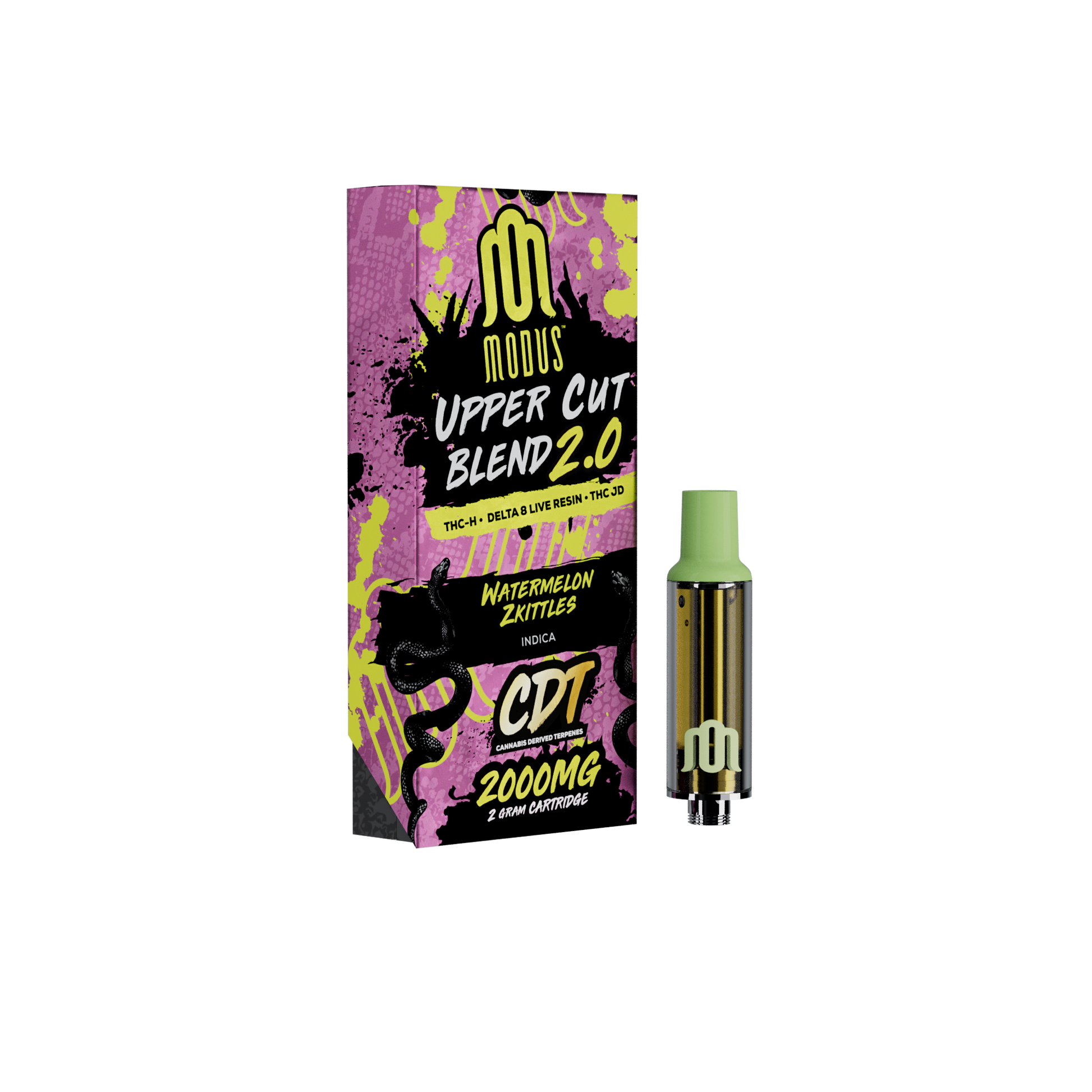 MODUS - Uppercut Blend 2.0 (THC-H + D8 Live Resin + THC-JD) - Hemp Cartridges (2g x 5) - MK Distro