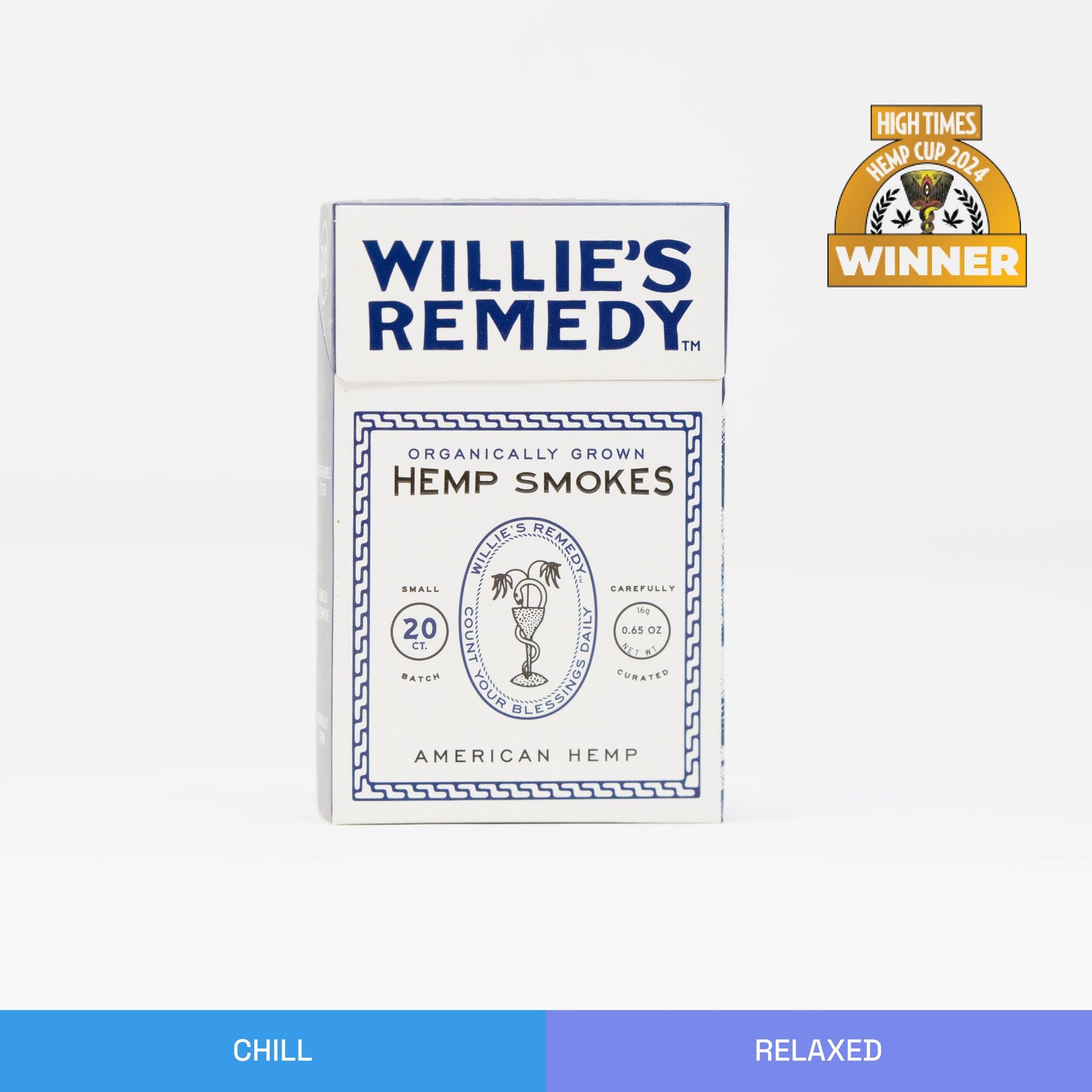 Coast - Willie's Remedy Organically Grown Hemp Smokes - 20ct - MK Distro