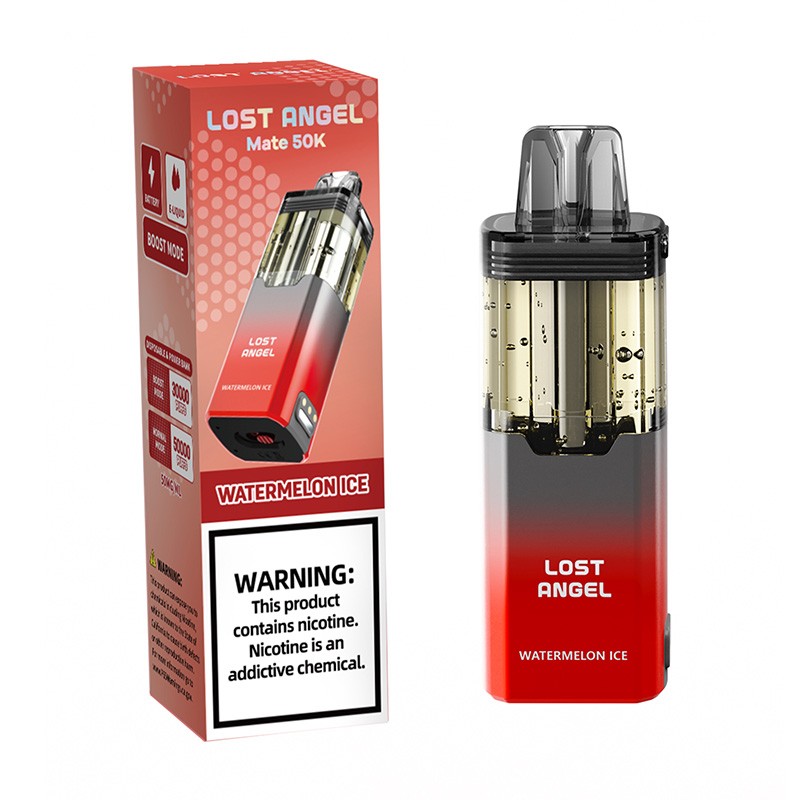 Lost Angel Mate - BUILT IN USA Disposable Pod (5% - 50,000 Puffs) - Box of 5 (TEXAS COMPLIANT)