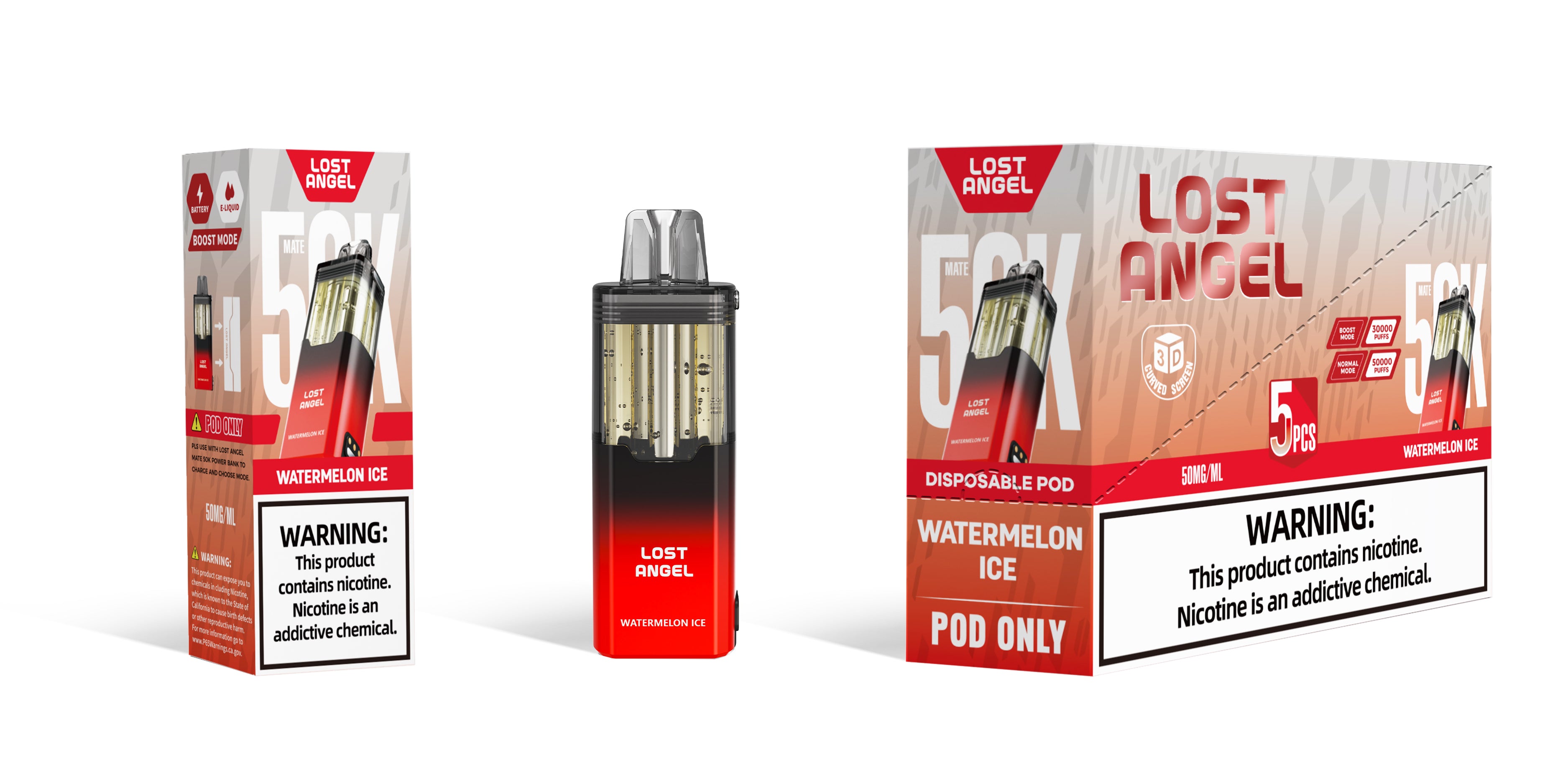 Lost Angel 50k POD - Disposable Vape (5%) (Box of 5)