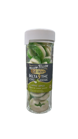 Mellow Fellow Live Resin (D9 + CBD) - Gummies & Edibles (800mg) - MK Distro
