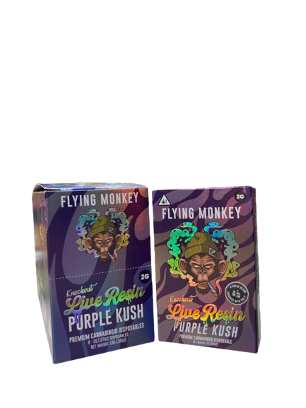 Flying Monkey Knockout Live Resin - Hemp Disposable (2g x 8) - MK Distro