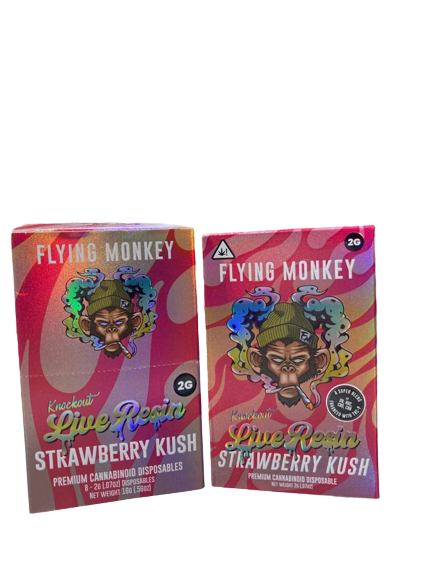 Flying Monkey Knockout Live Resin - Hemp Disposable (2g x 8) - MK Distro