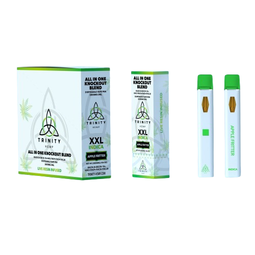 Trinity - XXL All in one KnockOut Blend (D8 + D10 + D11 + HHC + THC-P + THC-H + THC-JD + THCA SAUCE) - Hemp Disposables (3g x 5) - MK Distro