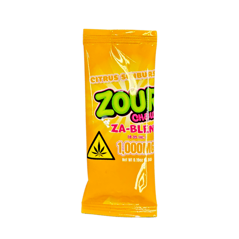 Zour Chewz ZA-Blend - Hemp Gummies (1000mg) (Display of 30) - MK Distro