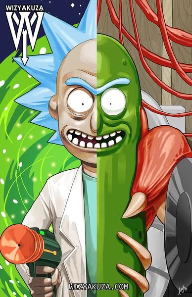 3D Poster - Evil Rick and Morty - MK Distro