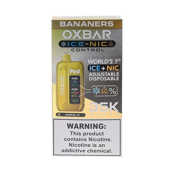 Oxbar x Pod Juice Ice-Nic Control - Disposable Vapes (5% - 35,000 Puffs) - Box of 5 - MK Distro