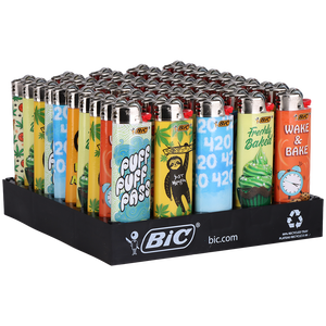 BiC Pocket Lighters - Refillable Lighters (Display of 50)
