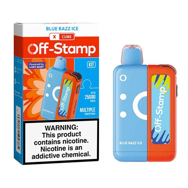 Off Stamp Cube Kit 25K - Disposable Vape (5%) (Box of 5) TX Compliant