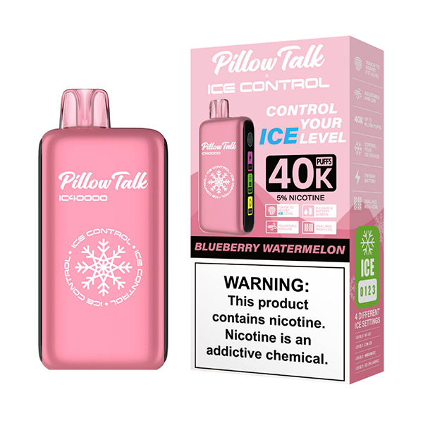 Pillow Talk Ice Control IC40000 - Disposable Vape (5% - 40,000 Puffs) - Box of 5 - MK Distro