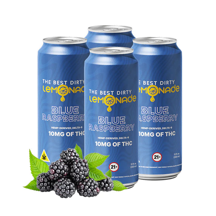The Best Dirty Lemonade - D9+10mg THC Infused Drinks - Pack of 4