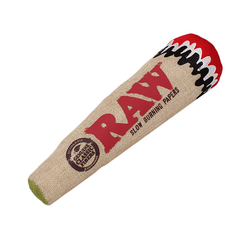 RAW -  12" Squeaky Cone Shaped - Dog Toy - MK Distro