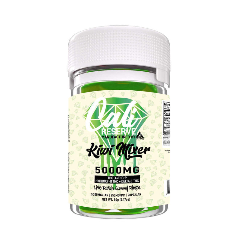 Extrax Cali Reserve (THC-X + THC-P + Hydroxy-11 + Delta 8 THC + Live Resin Terpenes) -Delta Gummies (5000mg x 6) - MK Distro
