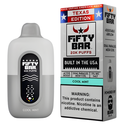 Fifty Bar 20K - Disposable Vape (5%) (Box of 5) - MK Distro