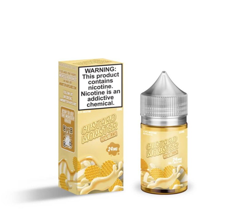 Custard Monster - Salt Nic E-Liquid (30mL) - MK Distro