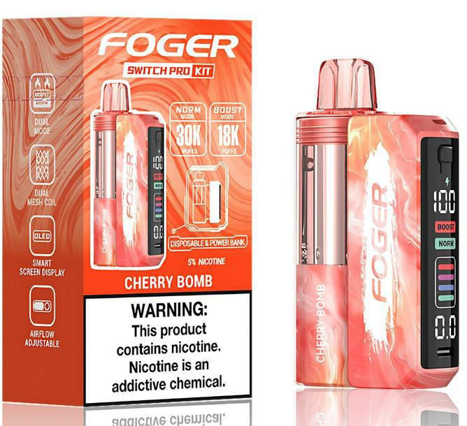 Foger Switch Pro Kit 30K - Disposable Vape (5%) (Box of 5) - MK Distro