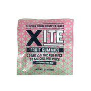 Xite - 2 Pack Fruit Gummies 3000mg (20mg D9 + 100mg CBD) - Jar of 25