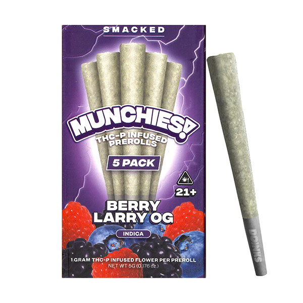 Munchies THC-P Infused - Hemp Pre-Rolls (Display of 5) - MK Distro