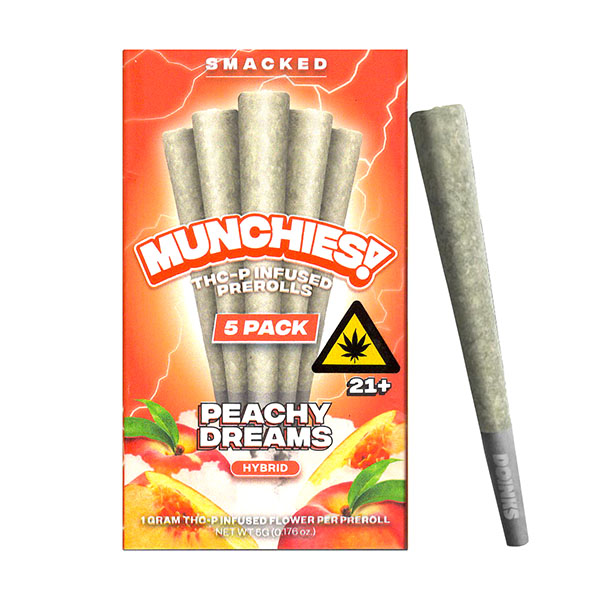 Munchies THC-P Infused - Hemp Pre-Rolls (Display of 5) - MK Distro
