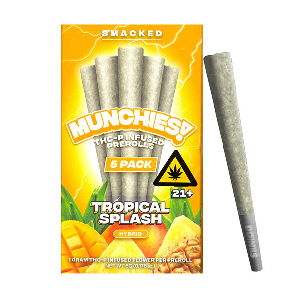Munchies THC-P Infused - Hemp Pre-Rolls (Display of 5) - MK Distro
