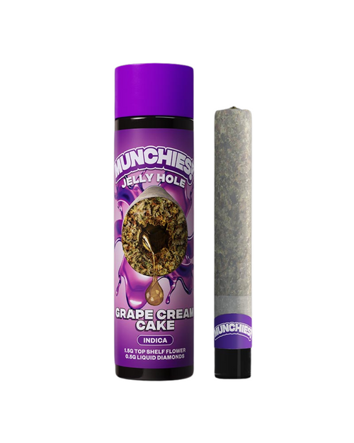 Munchies! - Jelly Hole (1.5g Flower + 0.5g Liquid Diamonds) - Delta Pre-Rolls (2g x 1 Pre-Roll) - MK Distro