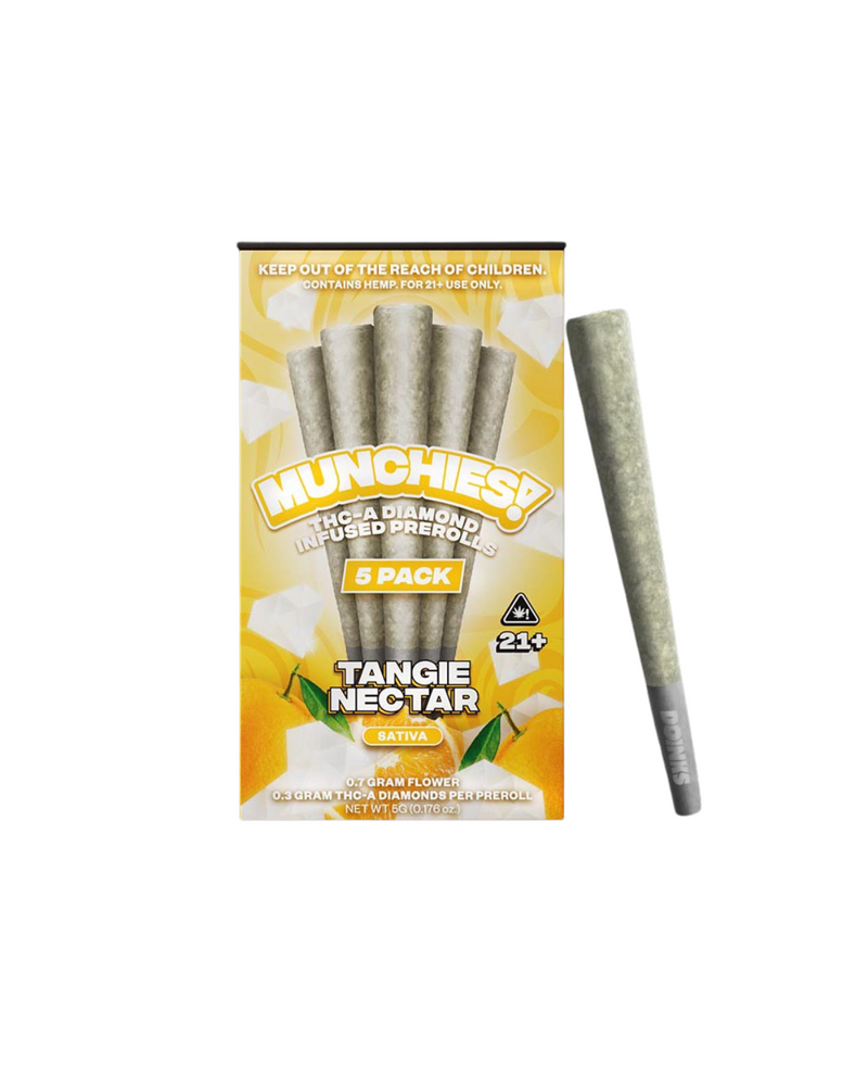 Munchies! - THCA Diamond Infused Pre-Rolls (1g x 5 Pre-Rolls)