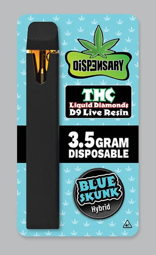 Dispensary - D9+THC Liquid Diamonds Live Resin Disposables - Delta Disposables (3.5g)