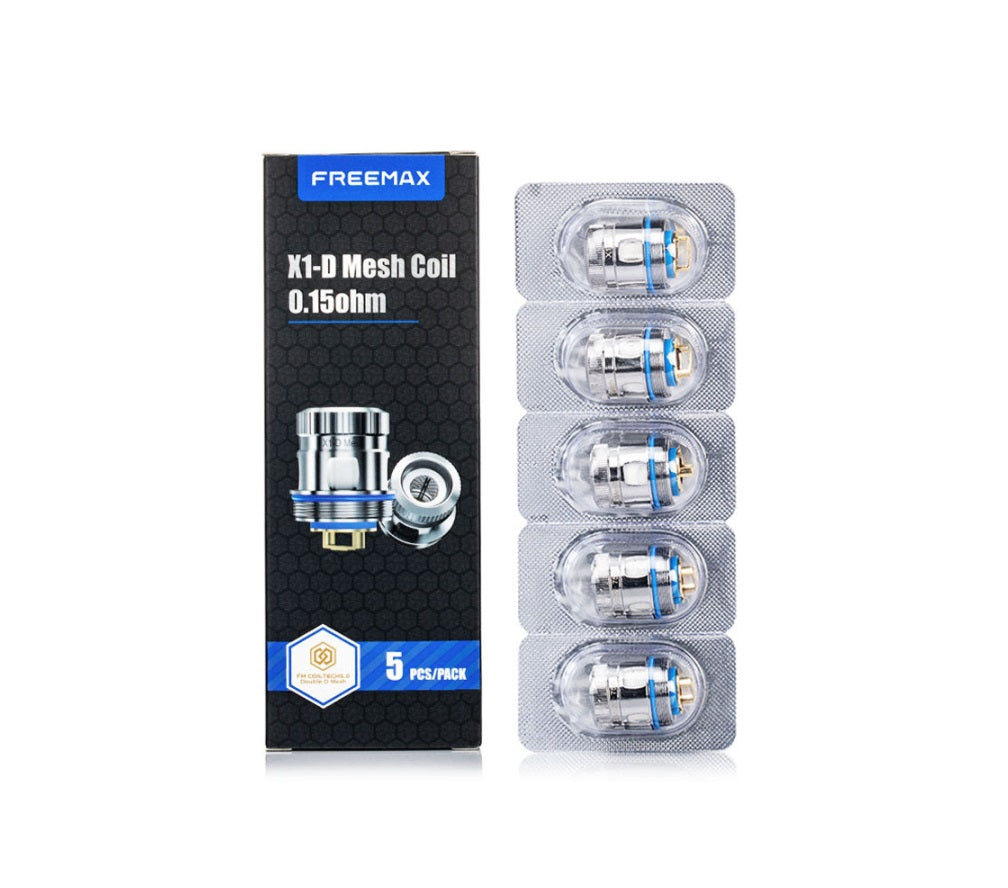 Free Max - X1-D 0.15Ω Mesh Replacement Coils (5pcs) - MK Distro