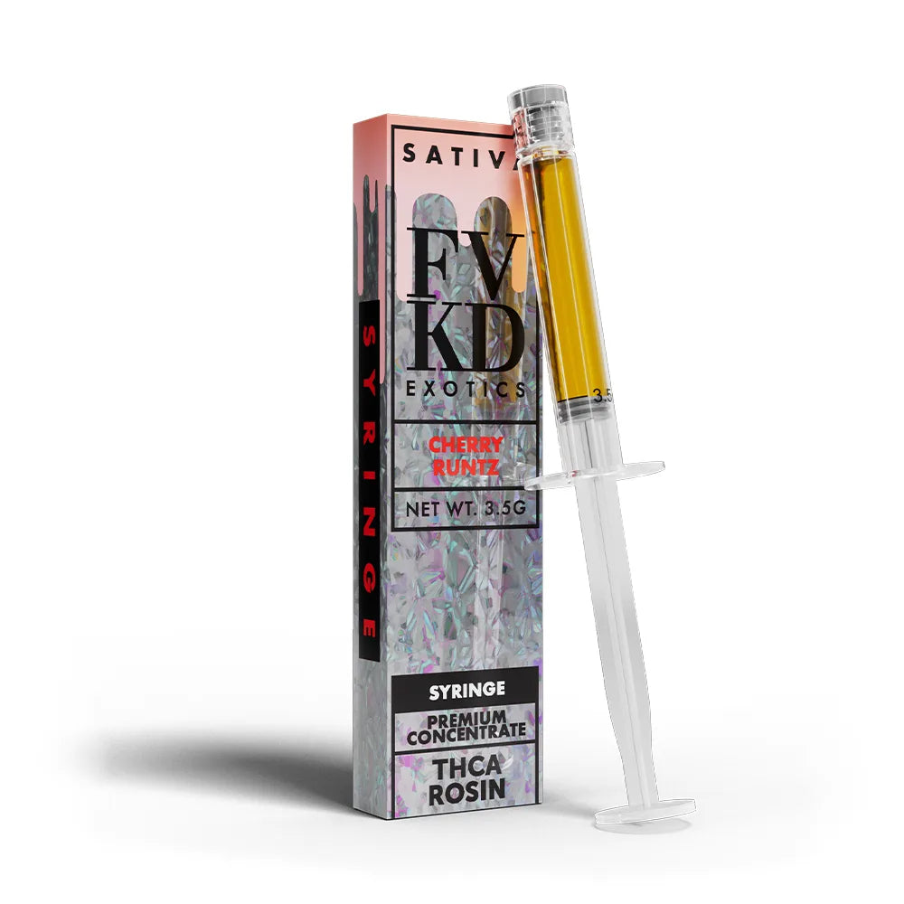 FVKD Exotics THCA Rosin - Hemp Syringe (3.5g) (Display of 5)