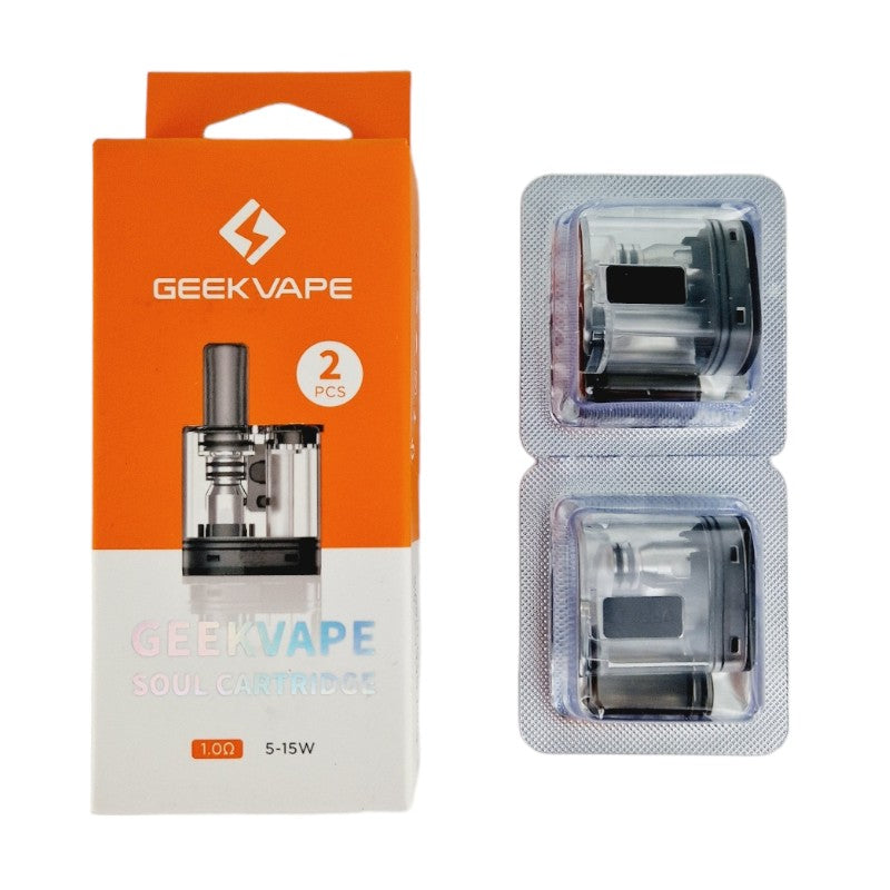 GeekVape - Soul Kit Replacement Cartridge 1.0Ω (5-15W) - (Pack of 2) - MK Distro