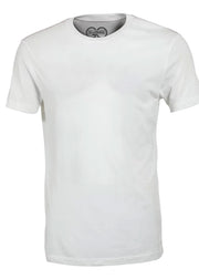 Go Budeez - Plain White Crew Neck  - Cotton Tshirt