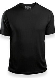 Go Budeez - Plain Black Crew Neck - Cotton Tshirt